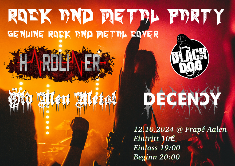 Rock und Metal Party im Frapé
